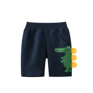 Detské krátke nohavice – krokodílí motív