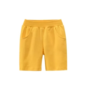 Detské krátke nohavice – Žlté